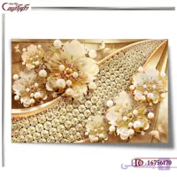 کاغذ دیواری سه بعدی گل 6170