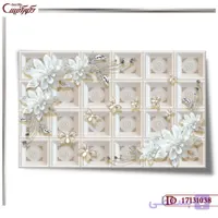 کاغذ دیواری سه بعدی گل 1038