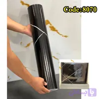 برچسب کابینت مشکی رگه سفید کد 8070 ضخامت 100 میکرون