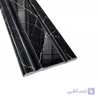 قرنیز مشکی رگه سفید براق عرض 12 سانتیمتر طول 3 متر کد 12101