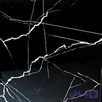 ماربل شیت مشکی رگه سفید کد T1003 ابعاد 122 در 280 سانتیمتر