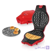 وافل ساز و دونات ساز ساچی دو کاره Saachi 2 In 1 Waffle/Donut Maker NL-2M-1564