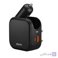 شارژر فندکی و دیواری تسکو مدل TCG 53 (رنگ مشکی)
