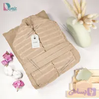 حوله تن پوش کلارا رنگ نسکافه ای
