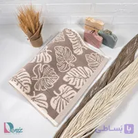 حوله دستی طرح هاوایی رنگ کرم