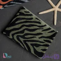 حوله دستی زبرا رنگ زیتونی