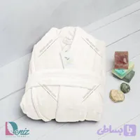 حوله تن پوش بلو طرح ماکرو رنگ شیری