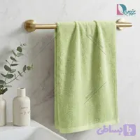 حوله دستی بزرگ ساده رنگ سبز