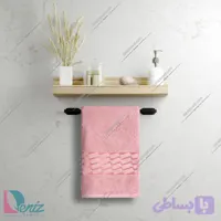 حوله دستی بزرگ طرح آرام رنگ پودرا