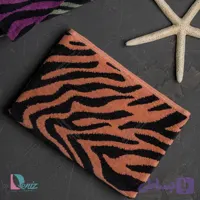 حوله دستی زبرا رنگ آجری