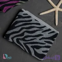 حوله دستی زبرا رنگ طوسی
