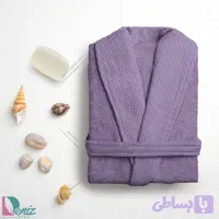 حوله تن پوش طرح آلپانو رنگ یاسی تیره