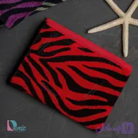 حوله دستی زبرا رنگ قرمز