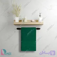 حوله دستی بزرگ طرح آرام رنگ یشمی