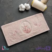 حوله دستی سرمه دوزی گندم رنگ پودرا