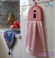 آویز حوله ای آشپزخانه طرح نوشابه رنگ کالباسی
