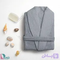 حوله تن پوش طرح آلپانو رنگ طوسی