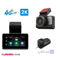 دوربین خودرو سیم‌کارت‌خور P83 دو لنز 4G با GPS | دوربین ثبت وقایع خودرو