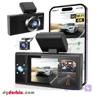 دوربین خودرو 3 لنز وایفادار X12 | کیفیت 2K Ultra HD و قابلیت ضبط ۳۶۰ درجه