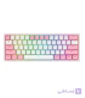 کیبورد گیمینگ باسیم ردراگون مدل FIZZ K617-RGB-WP 40%