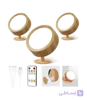 چراغ دیواری 3 تکه نورپردازی EZVALO مدل LED Wall Mounted Light – Wood