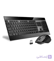 ست ماوس و کیبورد بی سیم رپو مدل Multi Mode 9900M