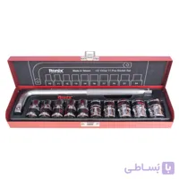 مجموعه 11 عددی آچار بکس و سری بکس رونیکس مدل RH-2610 با سری شش گوش