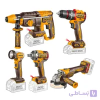 مجموعه 5 عددی ابزار شارژی اینکو مدل CKLI2059