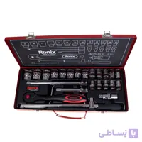 مجموعه 24 عددی آچار بکس رونیکس مدل RH-2624 با سری های 6 گوشه