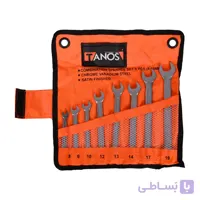 مجموعه 8 عددی آچار یک سر تخت یک سر رینگ تانوس مدل CSS-01-08