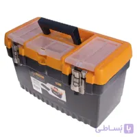 جعبه ابزار بلند قفل فلزی مهر پلاستیک مدل JMT-22 سایز 22 اینچ