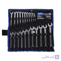 مجموعه 22 عددی آچار یک سر تخت یک سر رینگ نووا مدل 9432
