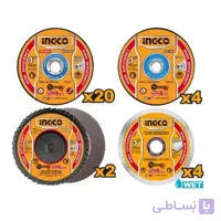 مجموعه 30 عددی صفحه برش و سایش کامپکت اینکو مدل MCD07630