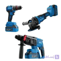 مجموعه ۴ عددی ابزار شارژی ویوارکس مدل VR2404-BCK