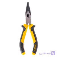 انبر دم باریک سر کج اینکو مدل HBNP08168 سایز 6 اینچ