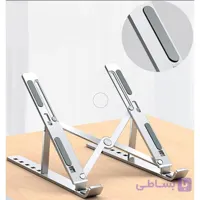 پایه رومیزی لپ تاپ تبلت موبایل WLB 001 نقره ای