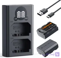 کیت باتری و شارژر K&amp;F CONCEPT NP-FZ100 ظرفیت 2600mAh مخصوص دوربین‌های سونی