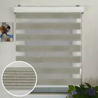پرده زبرا  پلیسه ریز رنگ طلایی با لمه طلایی کد T2530