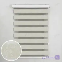 پرده زبرا طرح سنگ کرم با رگه نقره ای کد T2218
