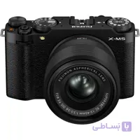 FUJIFILM X-M5 Mirrorless Camera with XC 15-45mm f/3.5-5.6 Lens (Black)