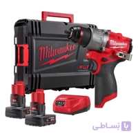 دریل چکشی 12 ولت شارژی میلواکی مدل M12FPD2-202X