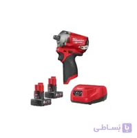 آچار بکس 1/2 اینچ 12 ولت شارژی میلواکی مدل M12FIWF12-0 (همراه با باتری و شارژر)