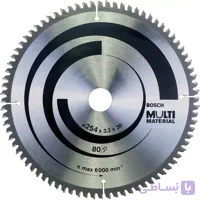 تیغه اره گرد بر MDF و آلومینیوم بوش 254 میلیمتر 80 دندانه