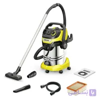 جارو برقی نیمه صنعتی آب و خاک کارشر مدل WD 6 P S V-30/6/22/T