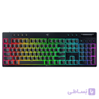 کیبورد بیسیم مکانیکال مخصوص بازی RAZER مدل BLACKWIDOW V4 LOW-PROFILE HYPERSPEED