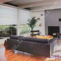 پرده شب و روز دومکانیزه گلدوزی پیچک در 7 رنگ