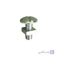 پیچ و مهره آلومینیوم نمره 1/4 سایز 100 میلیمتر بسته 5 عدد