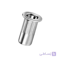 مهره پرچی لبه دار سایز M 8 بسته 50 عددی
