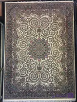 فرش ستاره کویر یزد مدل ایساتیس طرح I-022-8094 کرم