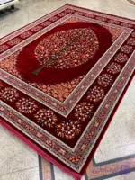 فرش تهران کلکسیون آوانگارد طرح باغ شیدا لاکی گلبهی LP